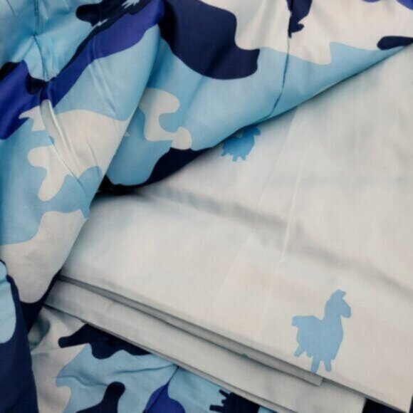 FORTNITE Loot Llama Blue White CAMO Bed IN Bag Comforter Set - Picture 11 of 12